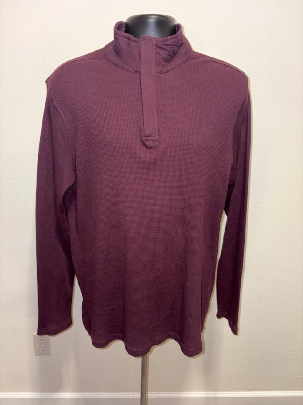 Joe Joseph Abbound Men's 1/4 Zip Pullover Sweater Men Large Maroon